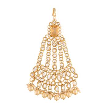 Gold studded jewellery Yellow Gold Alloy   Passa 1