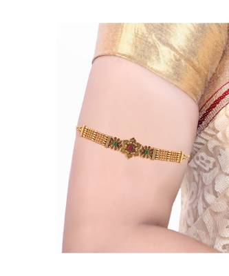 Gold gold plated Yellow Gold Alloy   Bajuband 4