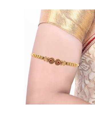 Gold gold plated Yellow Gold Alloy   Bajuband 4