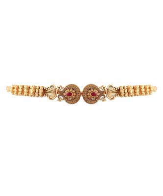 Gold gold plated Yellow Gold Alloy   Bajuband 5