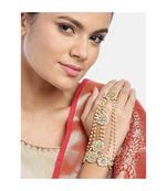 Gold beaded jewellery Yellow Gold Alloy   Panja Bracelet