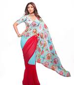 New designer Shilpa Shetty Bollywood collection Banglori Sartin blouse with digital prints
