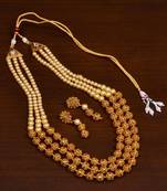 Pearl and Hollow Beads Embellished Multilayer Necklace SJ21