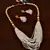Seed Pearls and Metallic Glossy Beads Embellished Multilayer Necklace SJ29