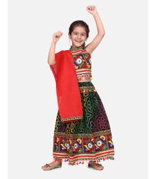 BownBee Mirror Work Chaniya Choli - Red