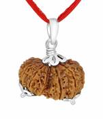 Certified Original Gauri Shankar 925 Sterling Silver Pendants Rudraksha Real Loose Bead For Men Women Locket Jewellery