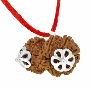 Certified Original Gauri Shankar 925 Sterling Silver Pendants Rudraksha Real Loose Bead For Men Women Locket Jewellery 3