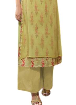 Green embroidered georgette party-wear-kurtis 3