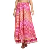 Pink printed cotton skirts