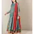 Blue cotton printed stitched  Kurta &  churidar &  dupatta