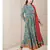 Blue cotton printed stitched  Kurta &  churidar &  dupatta