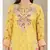 Yellow cotton printed stitched  Kurta &  sharara &  dupatta