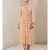 Orange Viscose  printed stitched  Kurta