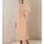 Orange Viscose  printed stitched  Kurta