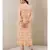 Orange Viscose  printed stitched  Kurta