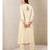 White Rayon  embroidered stitched  Kurta &  pant &  dupatta