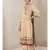 White cotton printed stitched  Kurta &  pant &  dupatta
