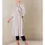 White cotton printed stitched  kurti