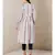 White cotton printed stitched  kurti