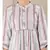 White cotton printed stitched  kurti