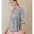 Grey cotton embroidered stitched  kurti