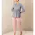 Grey cotton embroidered stitched  kurti