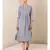 Grey cotton embroidered stitched  kurti