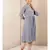 Grey cotton embroidered stitched  kurti