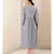 Grey cotton embroidered stitched  kurti