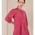 Red cotton embroidered stitched  kurti