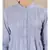 Blue cotton embroidered stitched  kurti &  pant &  scarf
