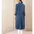 Blue Rayon  printed stitched  kurti