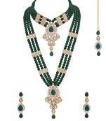 Green crystal necklaces