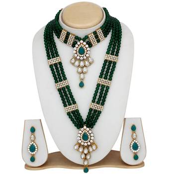 Green crystal necklaces 2