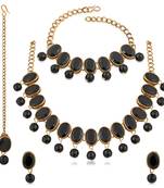 Black crystal necklaces