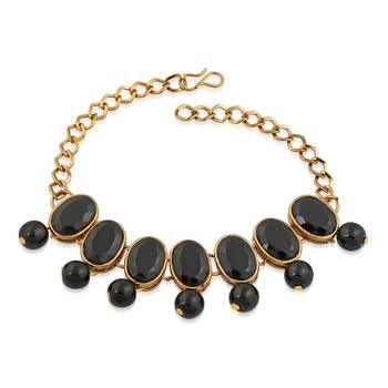 Black crystal necklaces 5