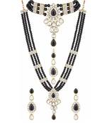 Black crystal jewellery