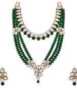 Green crystal necklaces