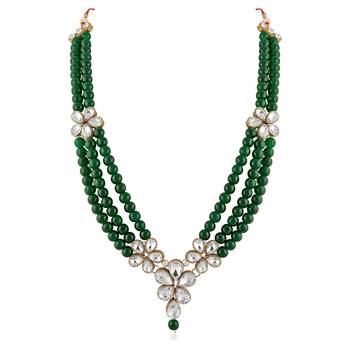Green crystal necklaces 3