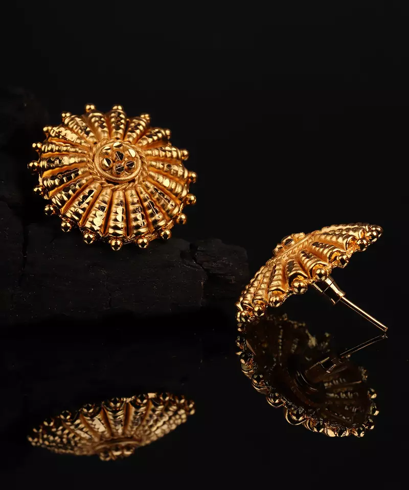Gold earrings