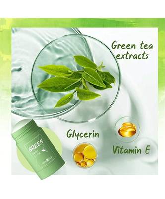 Favon Green Tea Oil Control Cleaning Purifying Stick Mask 5
