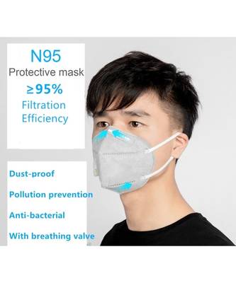 Favon Multi Colored Non Woren Solid N95 Mask Pack Of 20 2