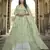 Green Thread and Sequins embroidered georgette semi stitched lehenga