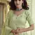 Green Thread and Sequins embroidered georgette semi stitched lehenga