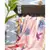 Pink Ikat Star Print Silkmul Full Width Scarf for Women