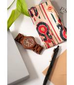 PS Men by Payal Singhal Red Ikat Tribe print silkmul Pocket Square