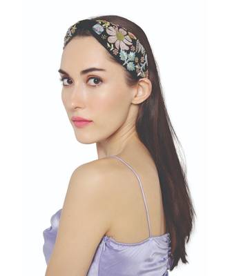 Joey & Pooh X Payal Singhal Aria Tulip Black Headband 3