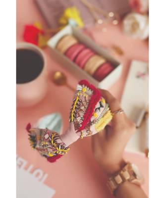 Joey & Pooh X Payal Singhal Soraya Pink Headband 1