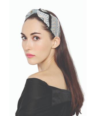 Joey & Pooh X Tamara Blue Headband for Women 3