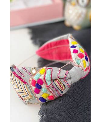 Joey & Pooh X Maeve Blue Headband for Women 2